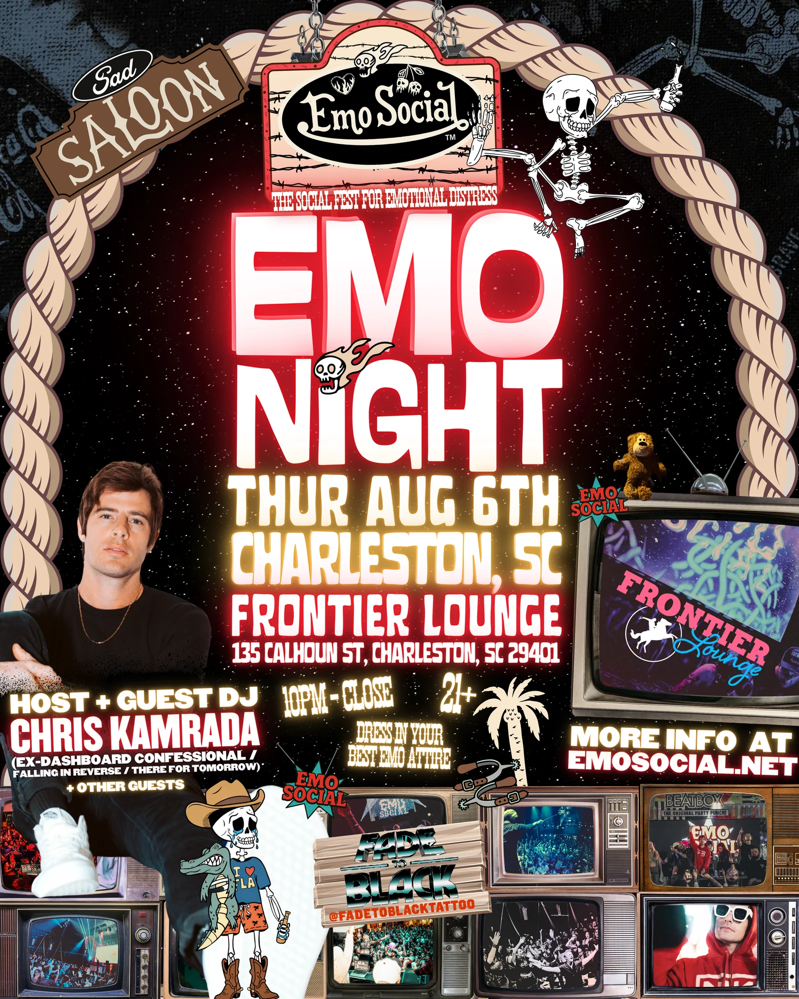 Emo Social Emo Night at Frontier Lounge in Charleston